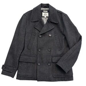 Jos. A. Bank 1905 Collection Plaid Wool-Blend Peacoat Jacket – Men’s Size Large